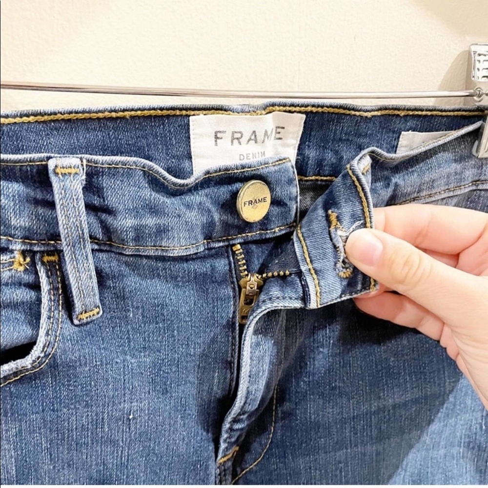 Frame Denim Distressed Le High Skinny Jeans 25 - Picture 3 of 14